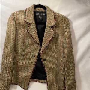 Silk woven blazer